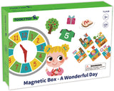 Toky Toy une merveilleuse journée éducative Board en bois magnétique 108 pièces
