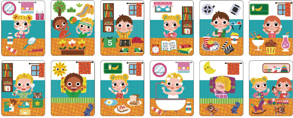 Toky Toy une merveilleuse journée éducative Board en bois magnétique 108 pièces