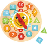 Takey Toy Klok Puzzel Educational Wooden Toys 13 pièces