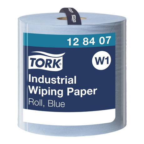Rouleau de papier de nettoyage industriel Tork 3 couches bleu w1 (340m)