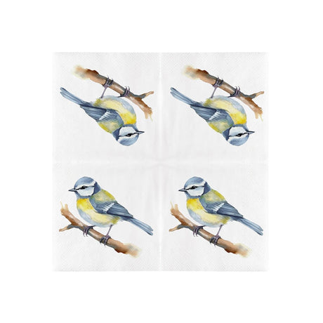 Esschert design papieren servet. pimpelmees 33x33cm