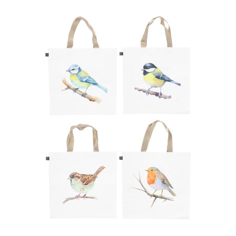 Sac shopping design Esschert aquarelle cul d'oiseau. 40x14,5x40cm pp