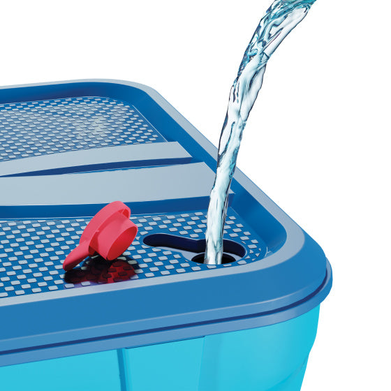 Post de basket-ball swingball avec toute surface bleu foncé basique bleu