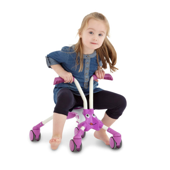 Les insectes Scramblebug Bubblegum Walking Bike avec 4 roues junior rose blanc