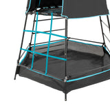 TP Toys Explorer Tour d'escalade avec zone de jeu ombragée bleu noir