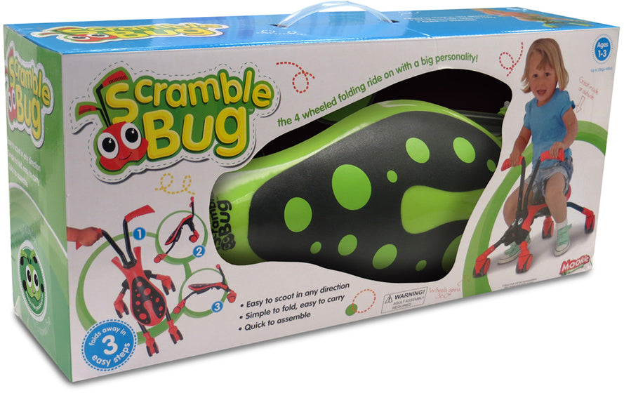 The bugs ScrambleBug Hornet à 4 Roues Junior Vert Noir