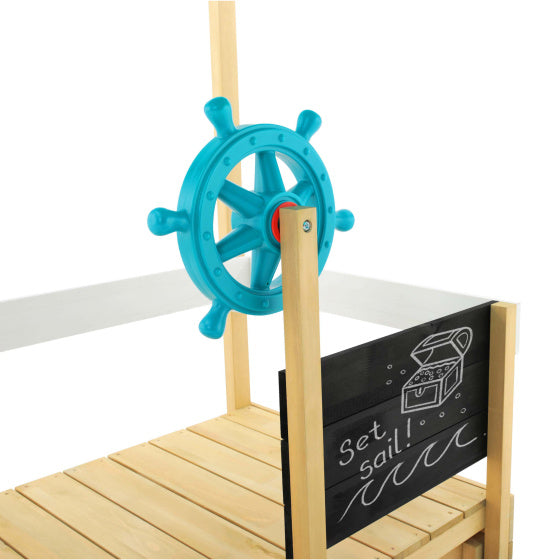 TP Toys Ahoy Playboat en bois avec accessoires de sac de sable extensible