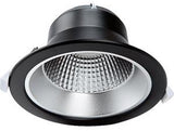 Enzo tronix led downlighter zwart reflector 28w tri-white - led2435