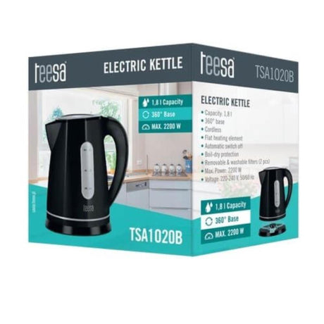 Teesa bouilloire sans fil 1,8l noir