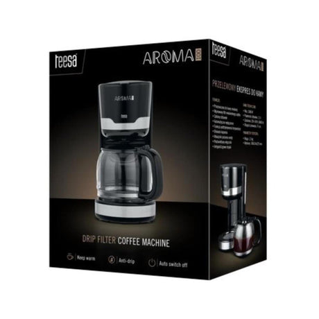 Cafetière Teesa 1,5l noir