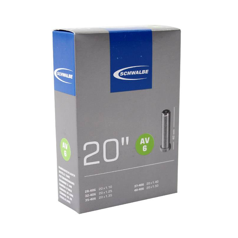 Tube de Schwalbe 20 x 1 1 8 (1,50) Valve Schwalbe Schrader