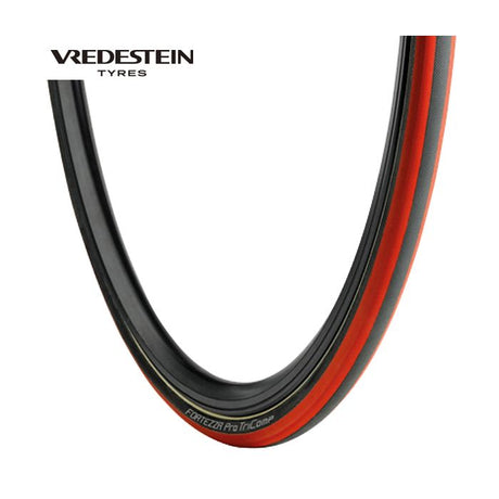 Vredestein 21-622 fortezza pro tube noir-rouge 28040