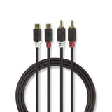Câble d'extension audio tulipe Nedis