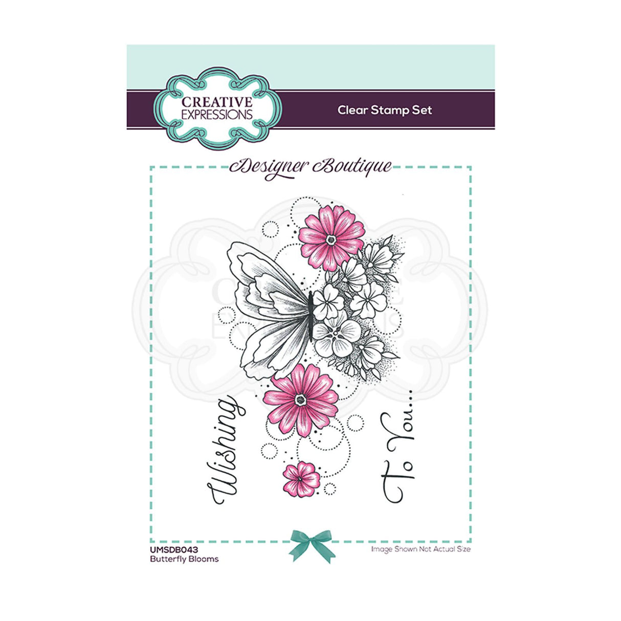 Creative expressions • clear stamp designer boutique vlinder bloeit