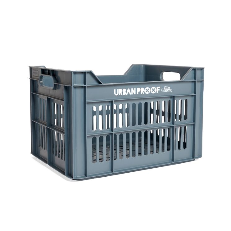 Urbanproof Urban proof bicycle crate Recycled plastic 30l faded blue 40x30x25 cm