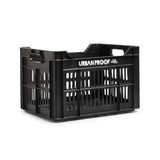 Urbanproof Bicycle Crate recyklovaná 30 litrový polypropylen černá