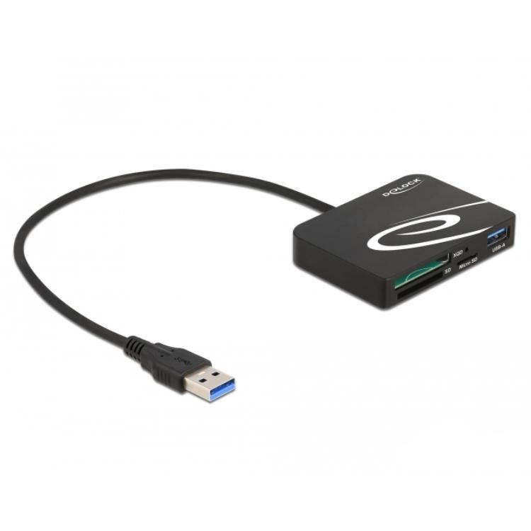 Lecteur de carte Abi Delock XQD SD Micro SD + USB Type-A.