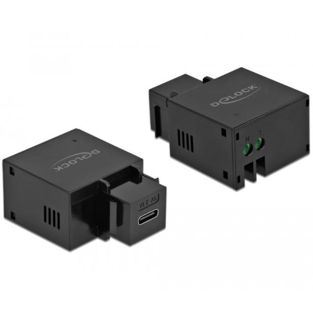 Bloc de connexion USB-C vers 2 broches Keystone