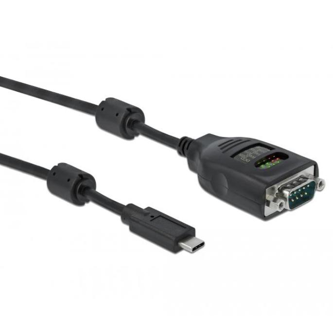 Adaptateur USB C vers série DB9 avec testeur RS232