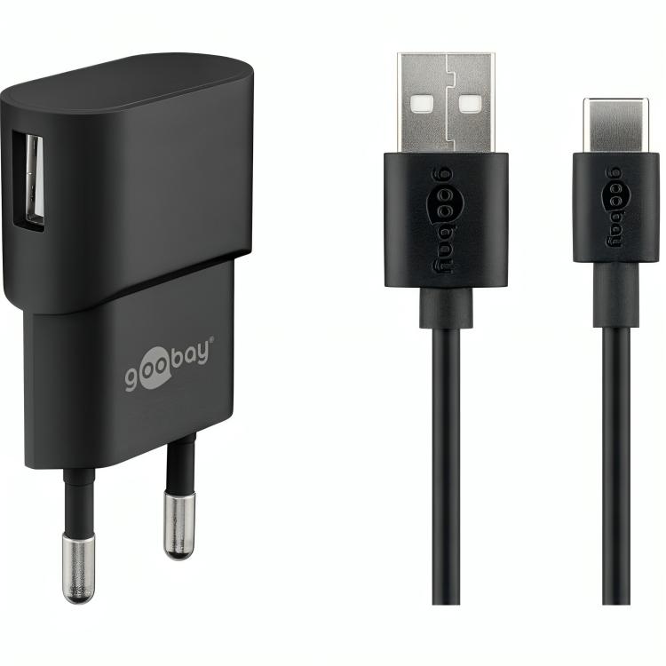 Chargeur USB-A + câble USB-A vers C