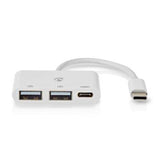 Hub Nedis USB C vers C + A - 3 ports
