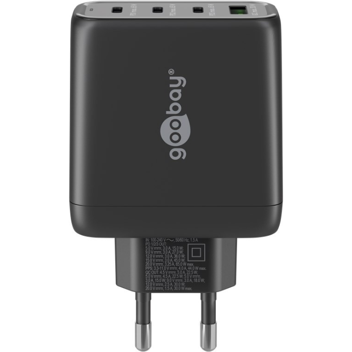 Chargeur rapide multiport Goobay USB-C PD gan (68 W)