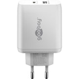 Goobay Chargeur rapide double USB-C PD Gan (65 W)