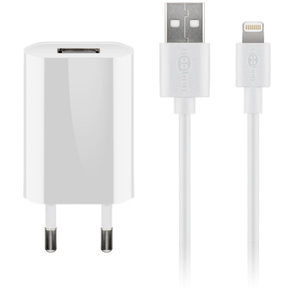 Chargeur USB-A + câble Lightning