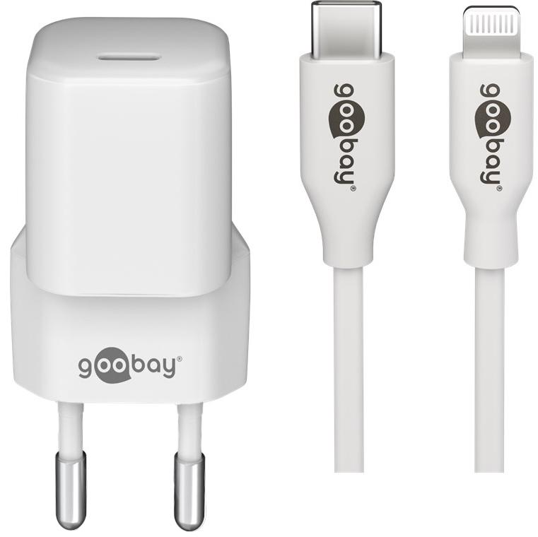 Goobay Lightning USB-C PD kit de chargement Nano (20 W)
