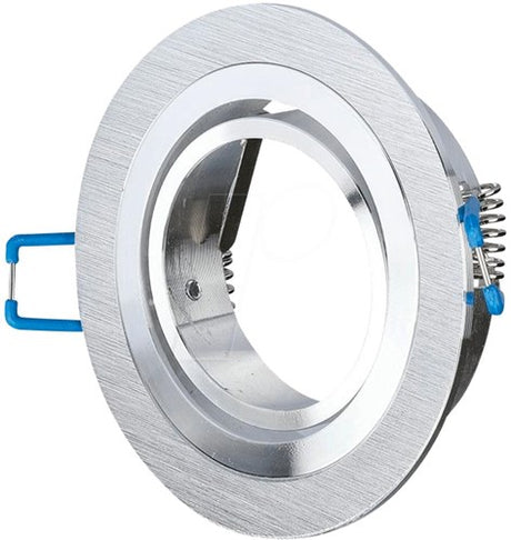 Spot encastrable V-tac orientable 50mm rond aluminium brossé 5013364