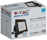 Lampe de chantier V-tac LED 10w 6500k noir + entrée de câble - 9332105