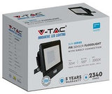Lampe de chantier LED V-tac | 30w | 3000k | IP65 | avec capteur | corps noir - 9335220