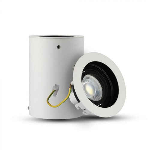 Spot en saillie V-tac orientable 50mm rond blanc=optimal - 5013450