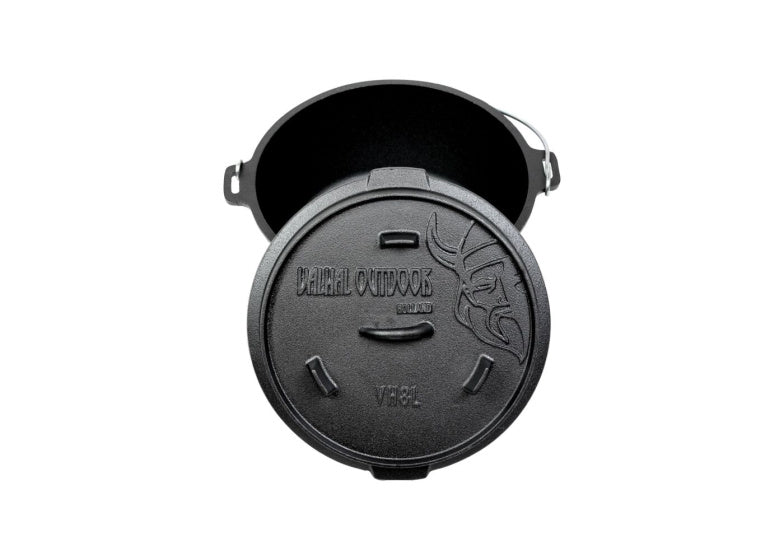 Valhal Dutch Oven Fonter avec des jambes extérieures 8 L