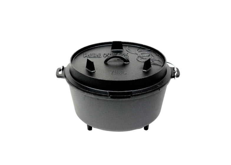 Valhal Dutch Oven Fonter avec des jambes extérieures 8 L