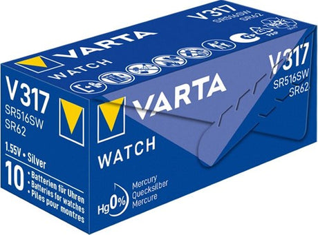 Varta 317 SR62 10 pièces en boîte