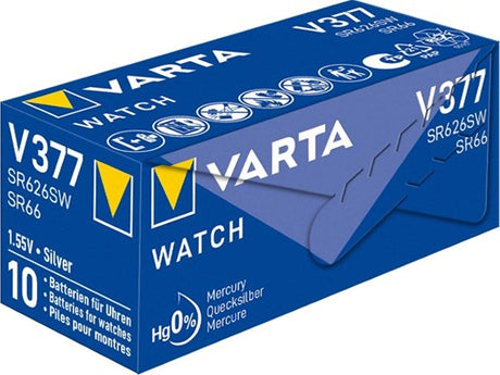 VARTA BOUTON Cellule Batterie V377 SR626 Watch