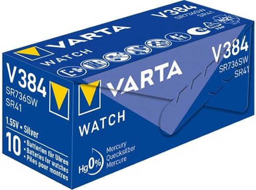 Varta 384 SR41 10 pièces dans une boîte