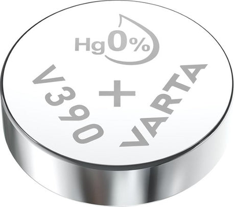 Pile bouton Varta v390 argent