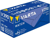 Pile bouton Varta v390 argent