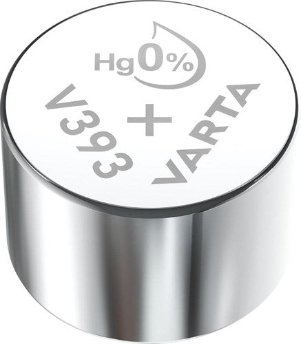 Pile bouton Varta v393 argent