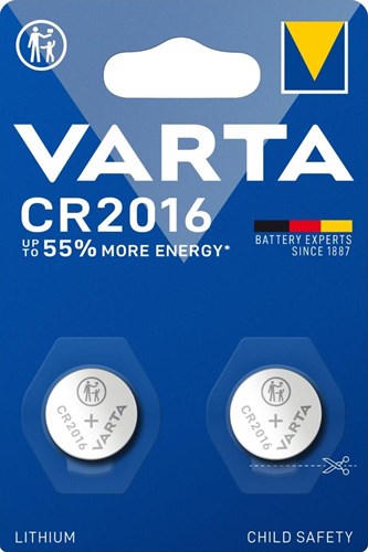 Piles Varta cr2016 2 pièces pile bouton | 10 pièces