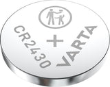 Pile bouton au lithium Varta cr2430 | 3 V CC | 290mah | 2 pièces | argent | 1 pièce - 6430101402 6430101402