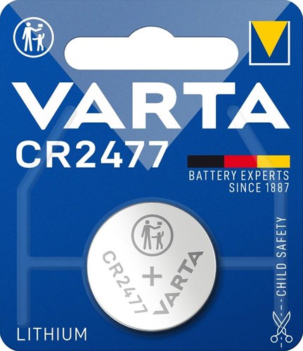 Pile bouton Varta cr2477 lithium 3v 1 blister
