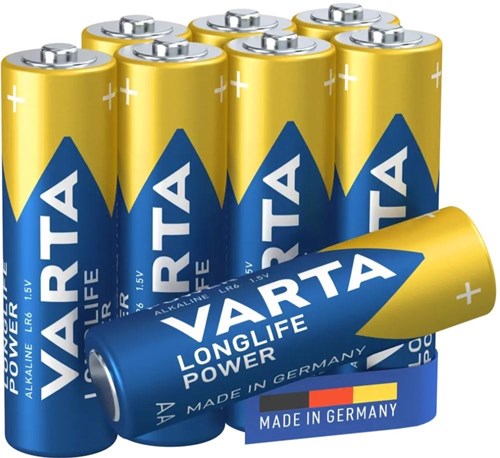 Pile Varta aa 4+4 alcaline longue durée | 20 pièces