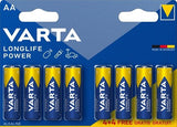 Pile Varta aa 4+4 alcaline longue durée | 20 pièces