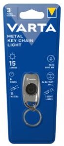Lampe de poche Varta, porte-clés en métal