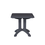 Grosfillex vega table plastique 80x80cm anthracite