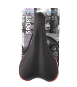 Velo selle en peluche sport vl-3011 noir rouge