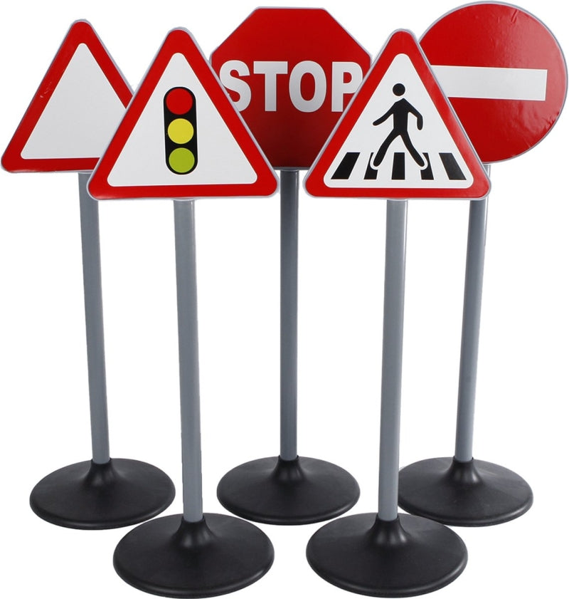 Ensemble de panneaux de signalisation globe pour enfants (70 cm, 5 pièces)